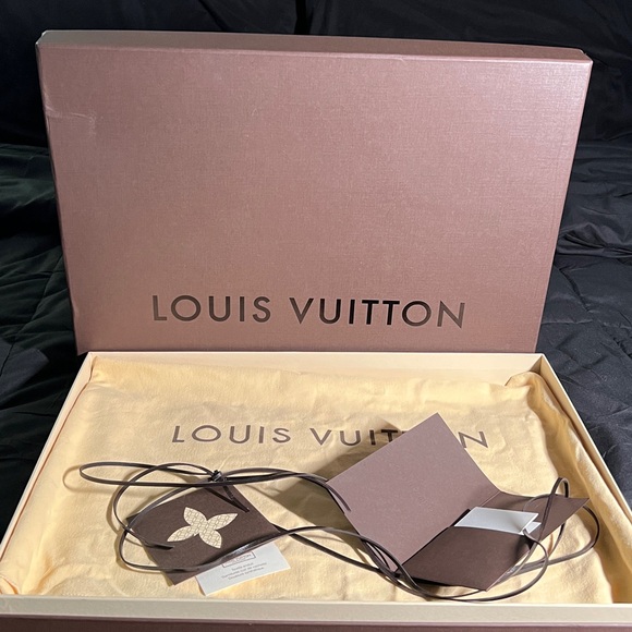 Louis Vuitton Accessories - Authentic Louis Vuitton  Dust Bag EXTRA LARGE with BOX & ribbon! 30”x 21.5”open